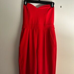 Red jumpsuit